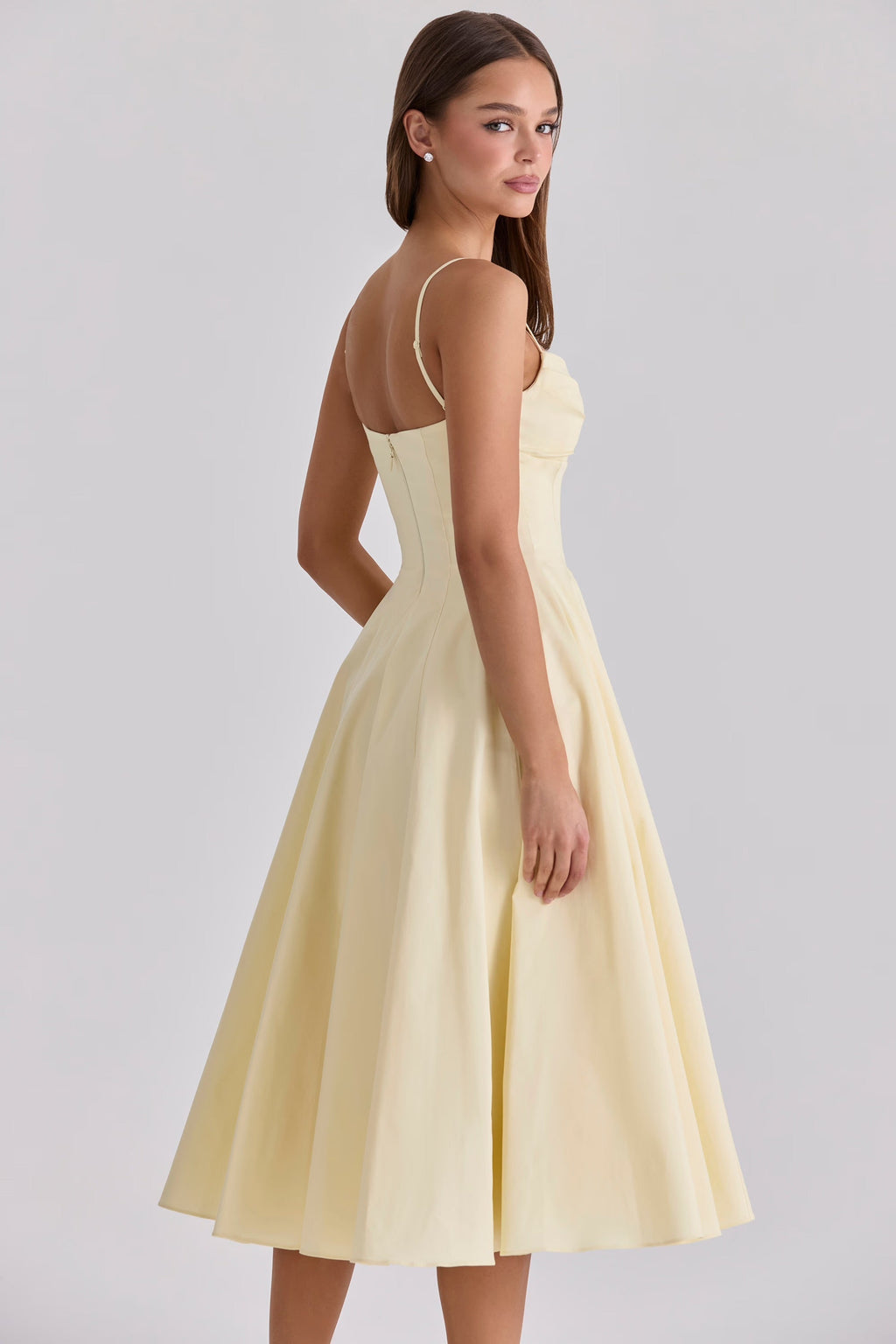 Cotton Midi Dress – Occasion Gown for Weddings & Events