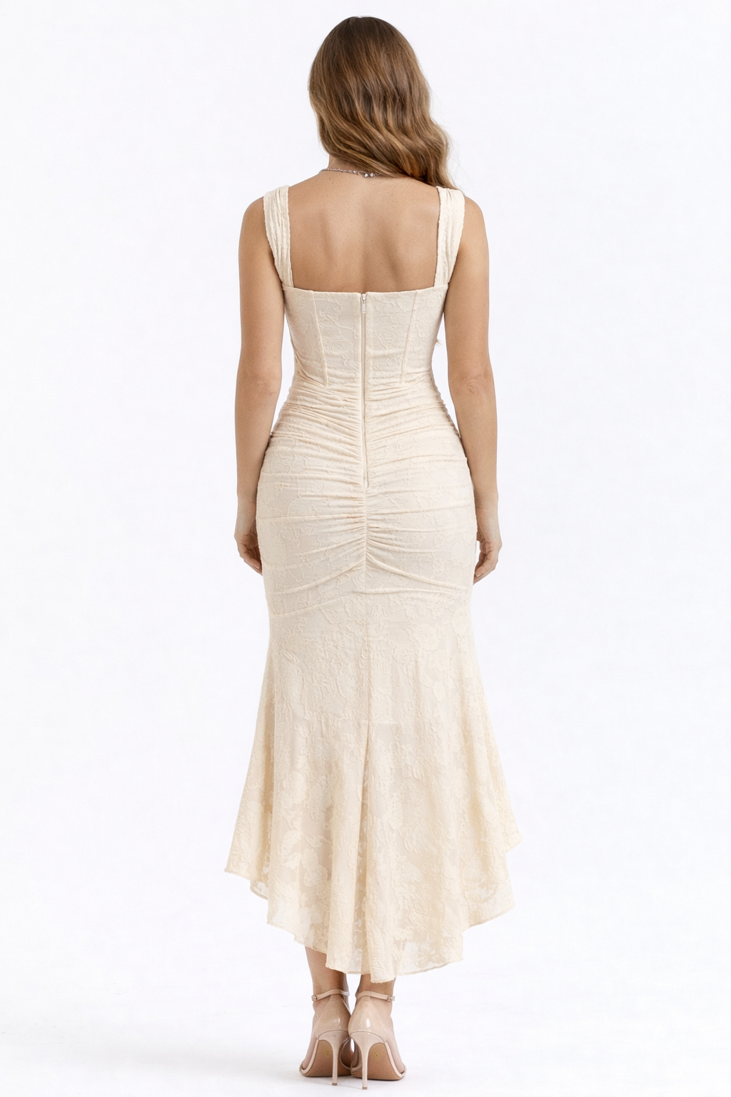 Satin Midi Dress – Occasion Gown for Weddings & Events