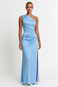 One-Shoulder Maxi Dress – One Shoulder, Tailored Fit, Occasion Gown for Weddings & Events