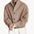 Oversized Jacket in Black and Beige – Casual Wear, Everyday Style
