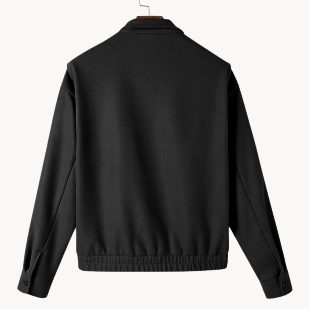 Oversized Jacket in Black and Beige – Casual Wear, Everyday Style