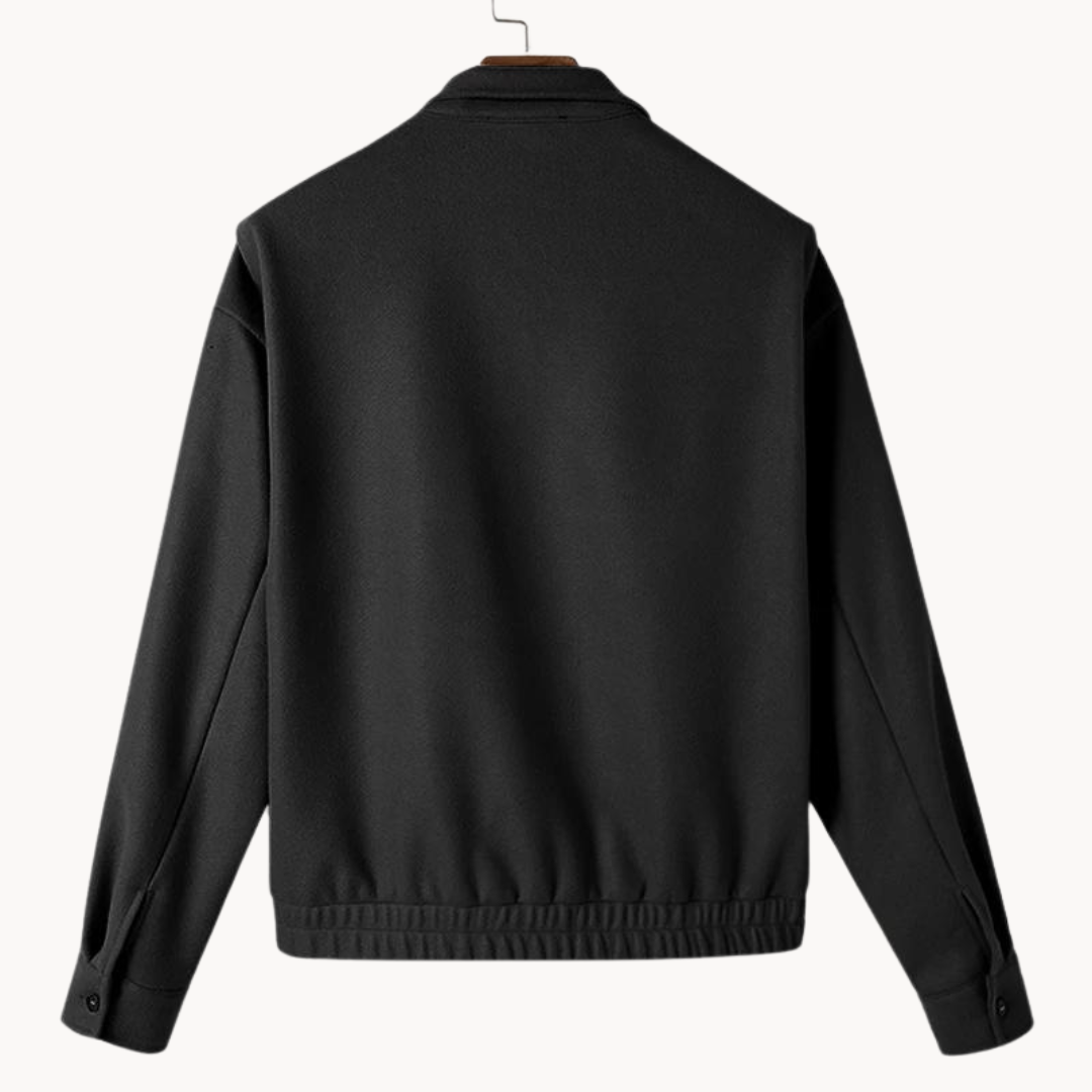 Oversized Jacket in Black and Beige – Casual Wear, Everyday Style