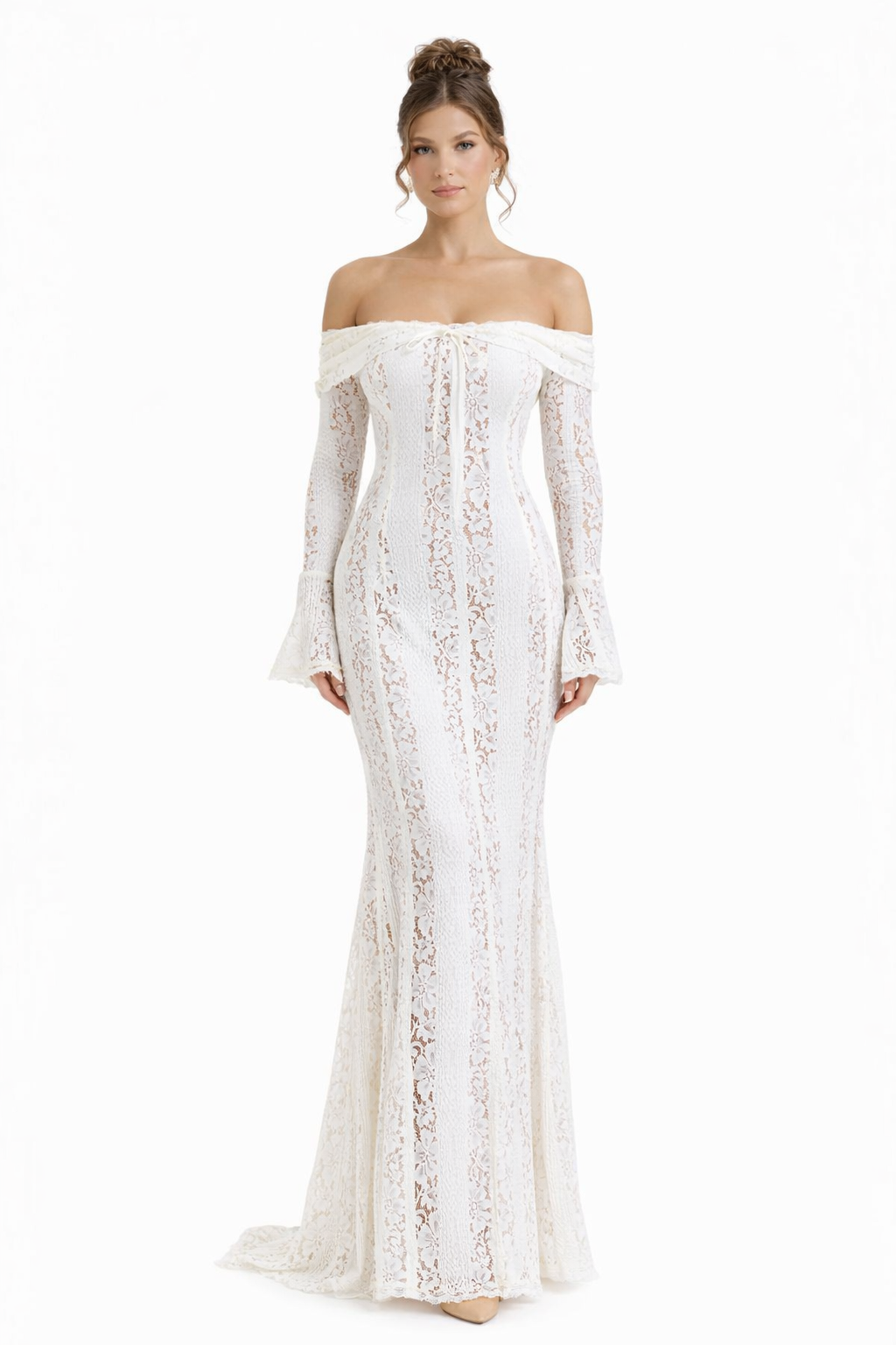 Lace Floral Maxi Dress – Occasion Gown for Weddings & Events