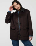 Utility Coat with Pockets – Casual Wear, Cold Weather