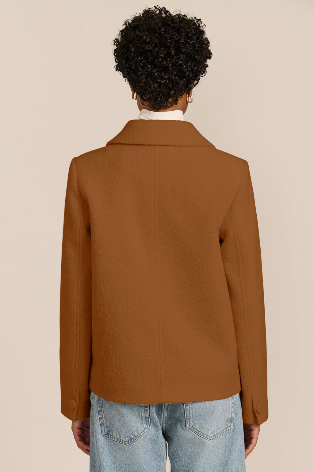 Double-Breasted Bouclé Jacket – Smart Casual, Office Wear