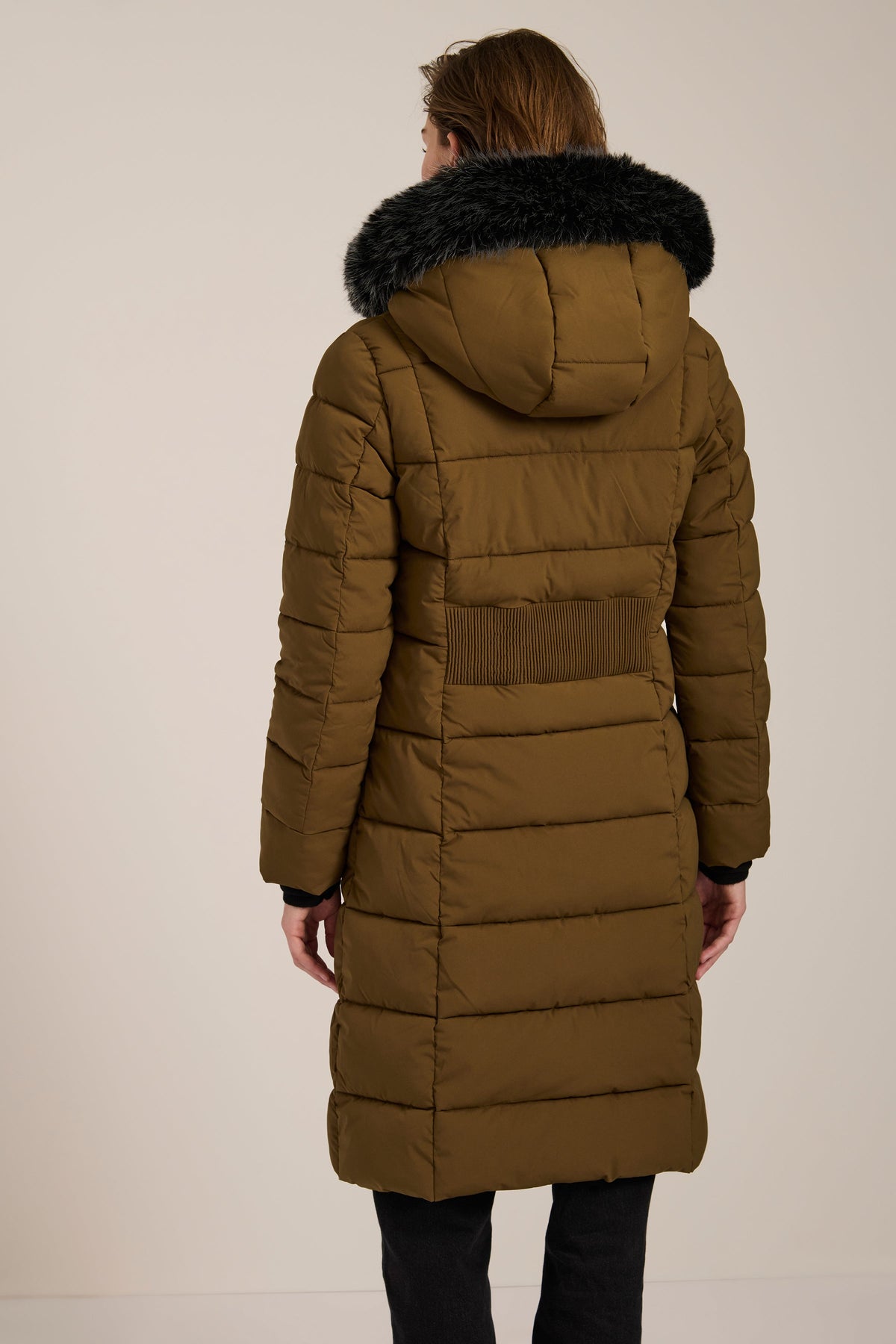 Hooded Faux Fur Puffer Coat – Winter Warmth, Everyday Style