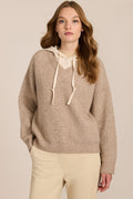 Layered Jumper Hoodie in Beige – Casual Wear, Everyday Comfort