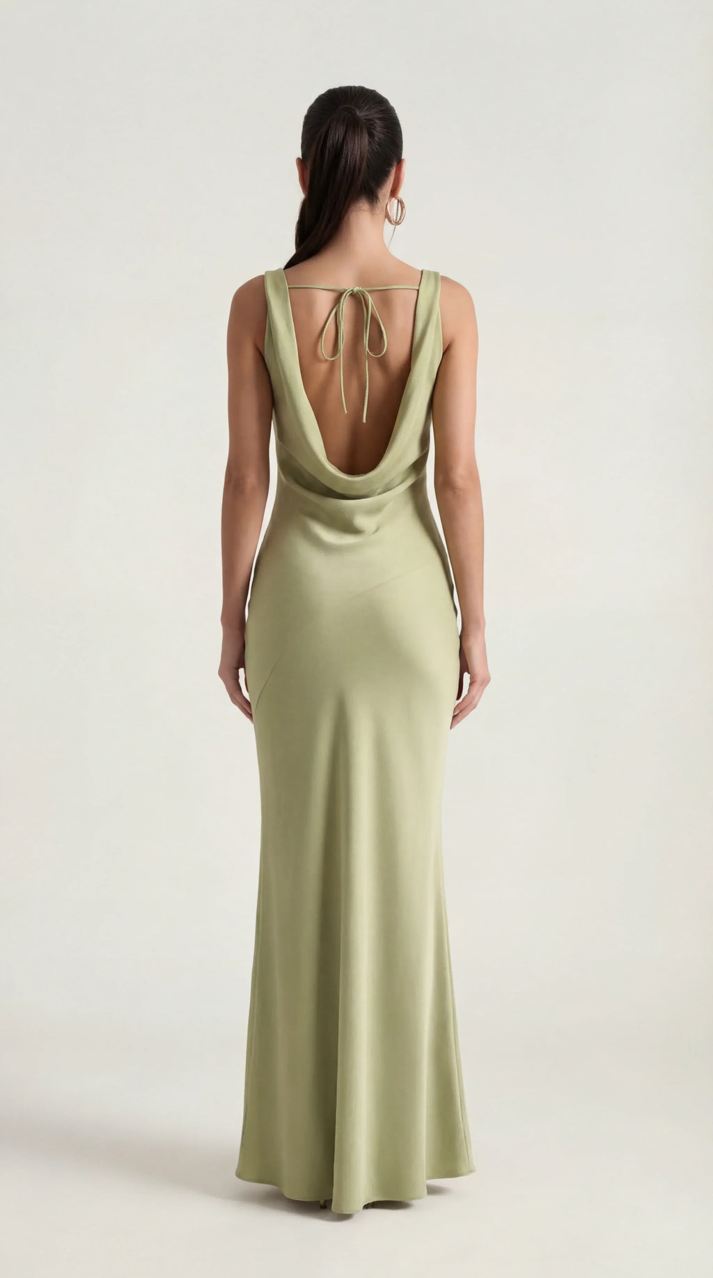 Satin Halter Maxi Dress – Occasion Gown for Weddings & Events