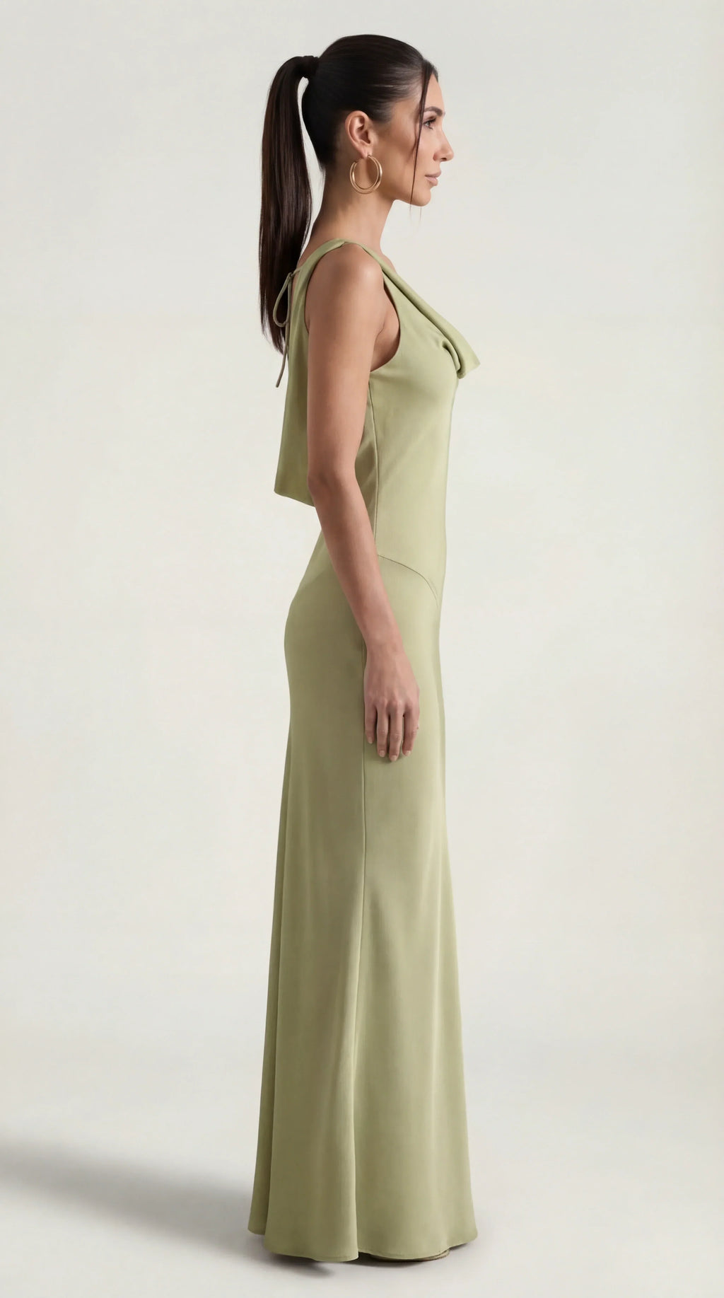Satin Halter Maxi Dress – Occasion Gown for Weddings & Events