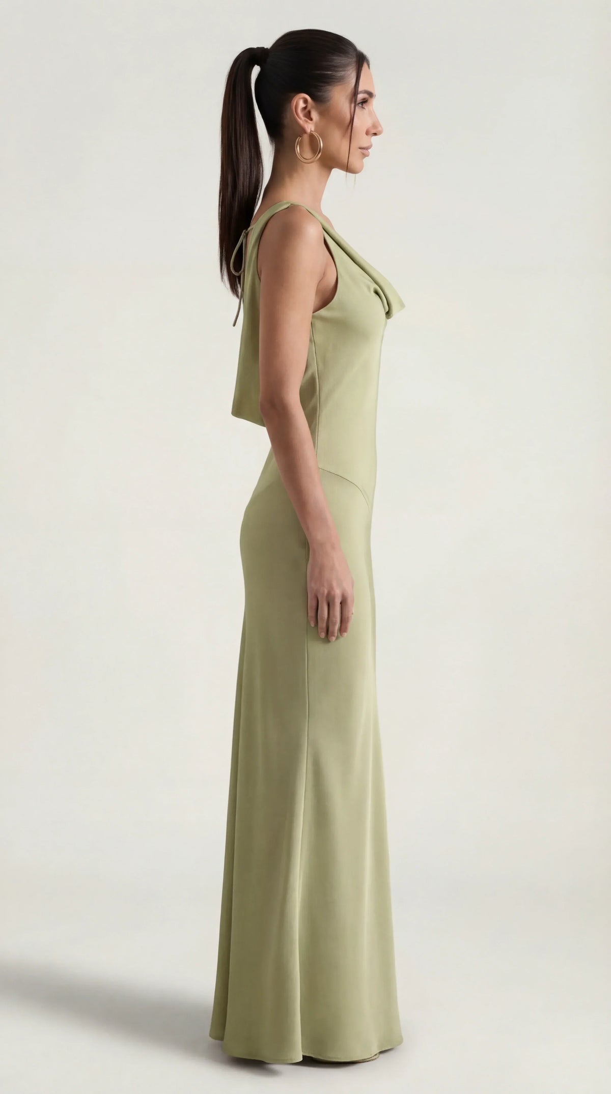 Satin Halter Maxi Dress – Occasion Gown for Weddings & Events