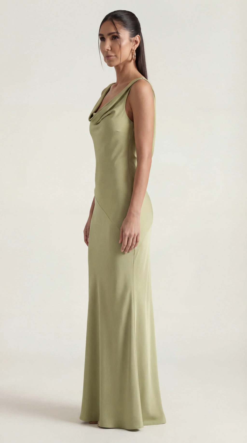 Satin Halter Maxi Dress – Occasion Gown for Weddings & Events