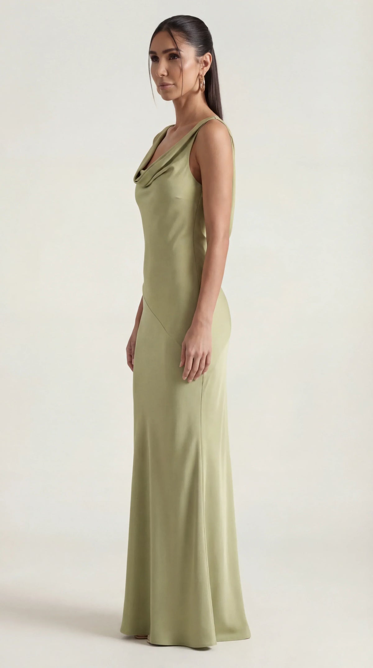 Satin Halter Maxi Dress – Occasion Gown for Weddings & Events