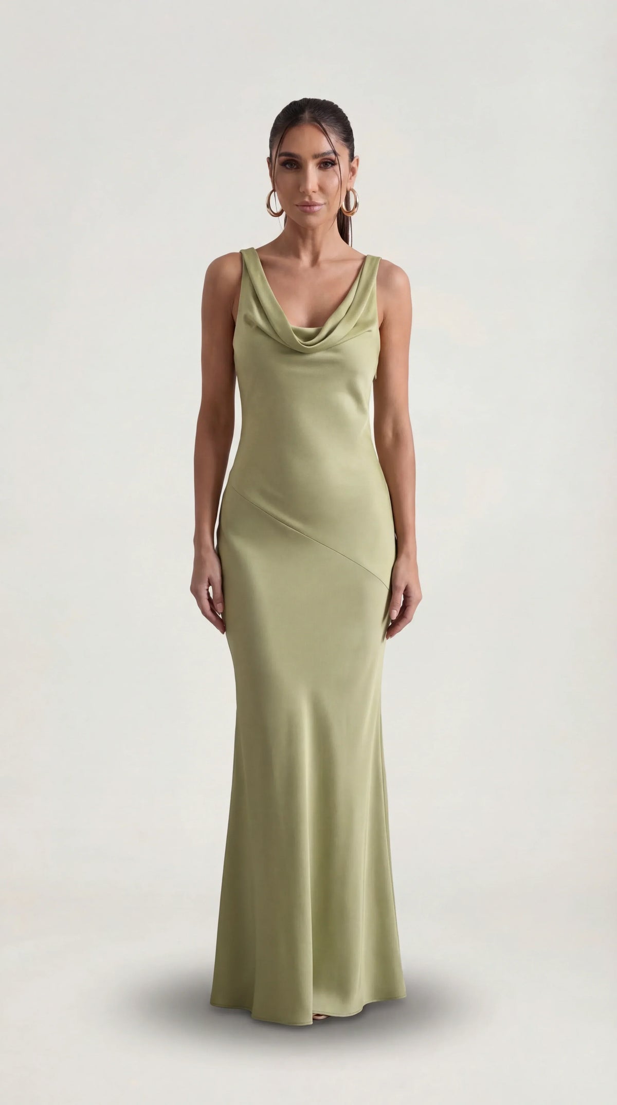 Satin Halter Maxi Dress – Occasion Gown for Weddings & Events