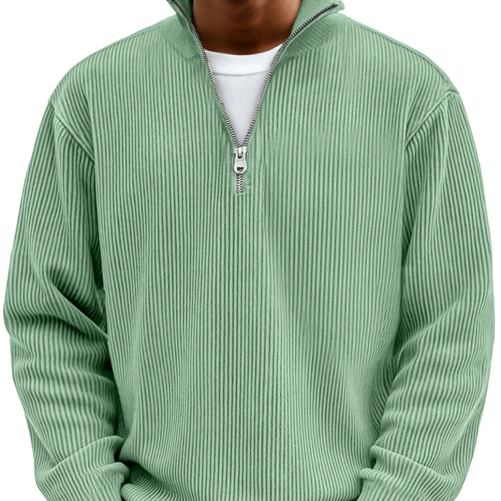High Neck Zipper Jumper in Soft Fabric – Casual Wear, Everyday Style