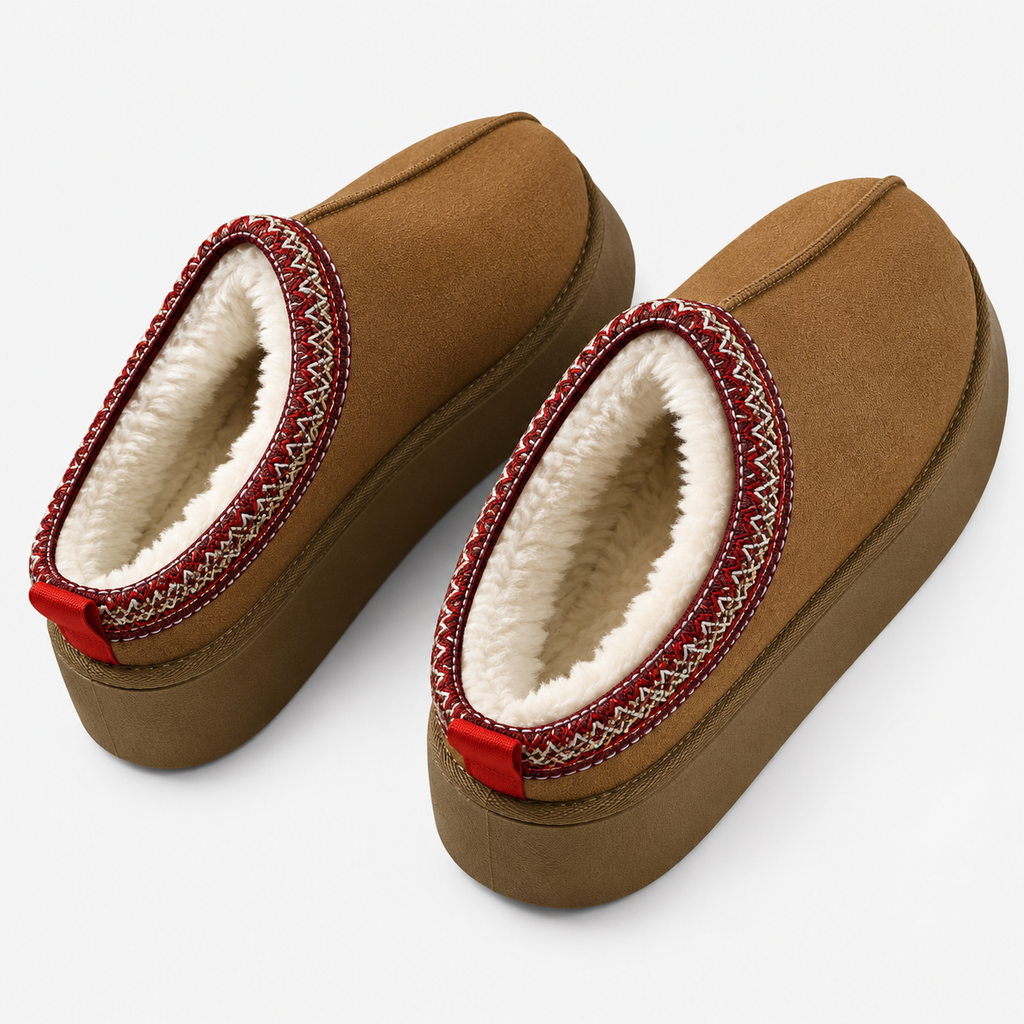 Women’s Winter Slippers – Warm Fur Lined, Slip-On House Shoes – Home, Comfort