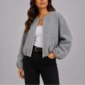 Women's Lightweight Bomber Jacket – Casual Wear, Everyday Style
