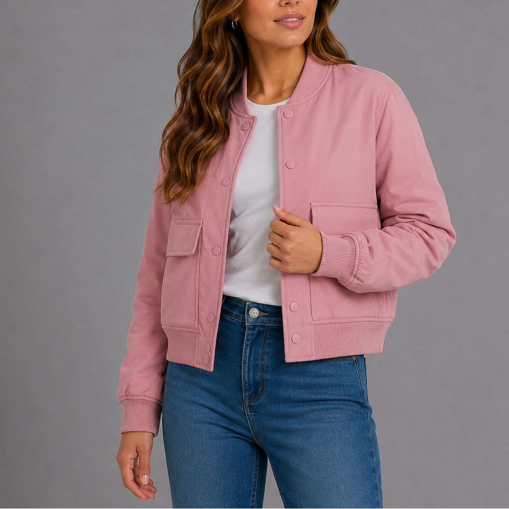 Casual Bomber Jacket Women – Lightweight, Everyday Style – Casual Wear, Layering