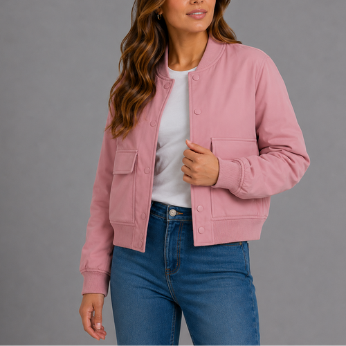 Casual Bomber Jacket Women – Lightweight, Everyday Style – Casual Wear, Layering