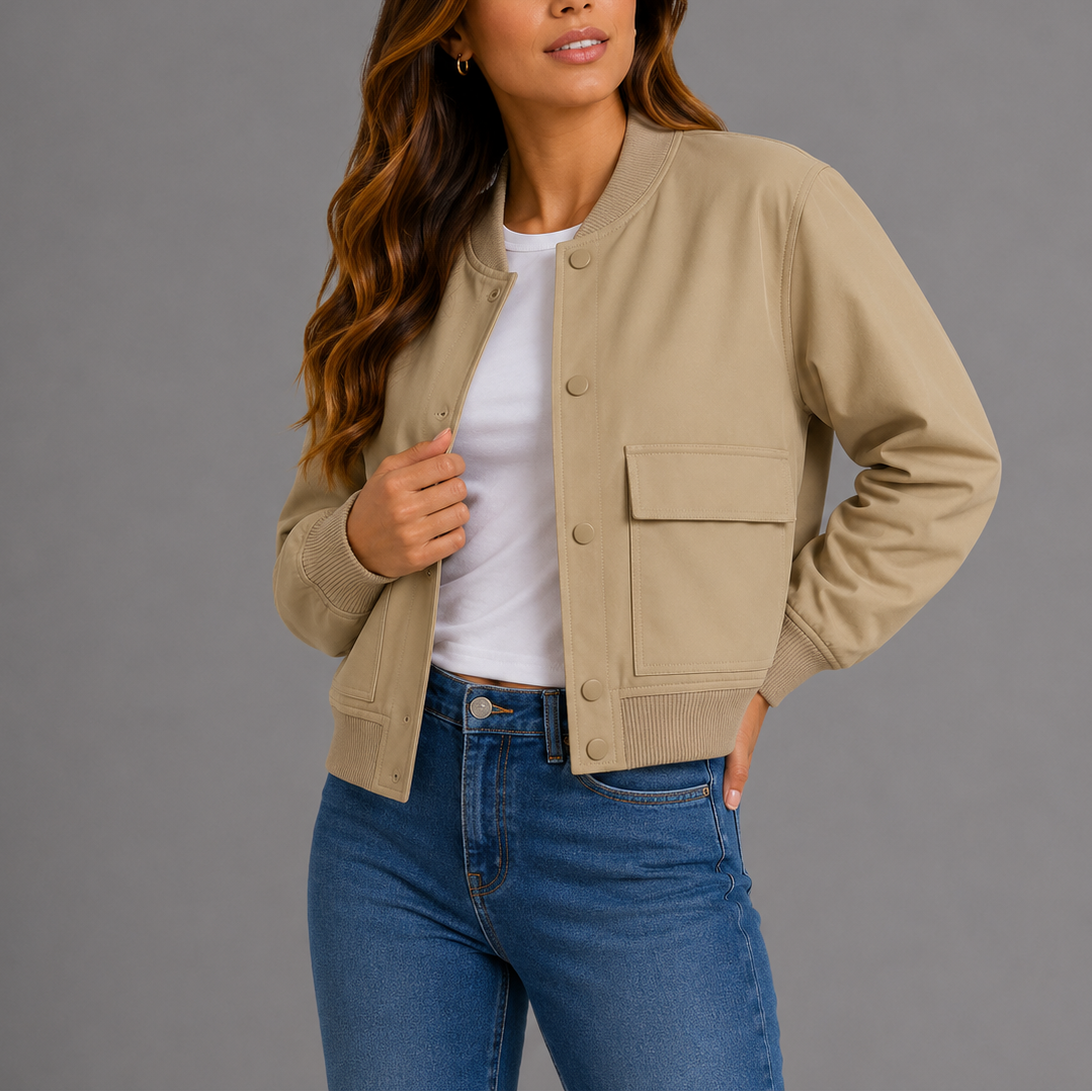 Casual Bomber Jacket Women – Lightweight, Everyday Style – Casual Wear, Layering