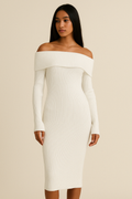 Knit Midi Dress – Occasion Gown for Weddings & Events