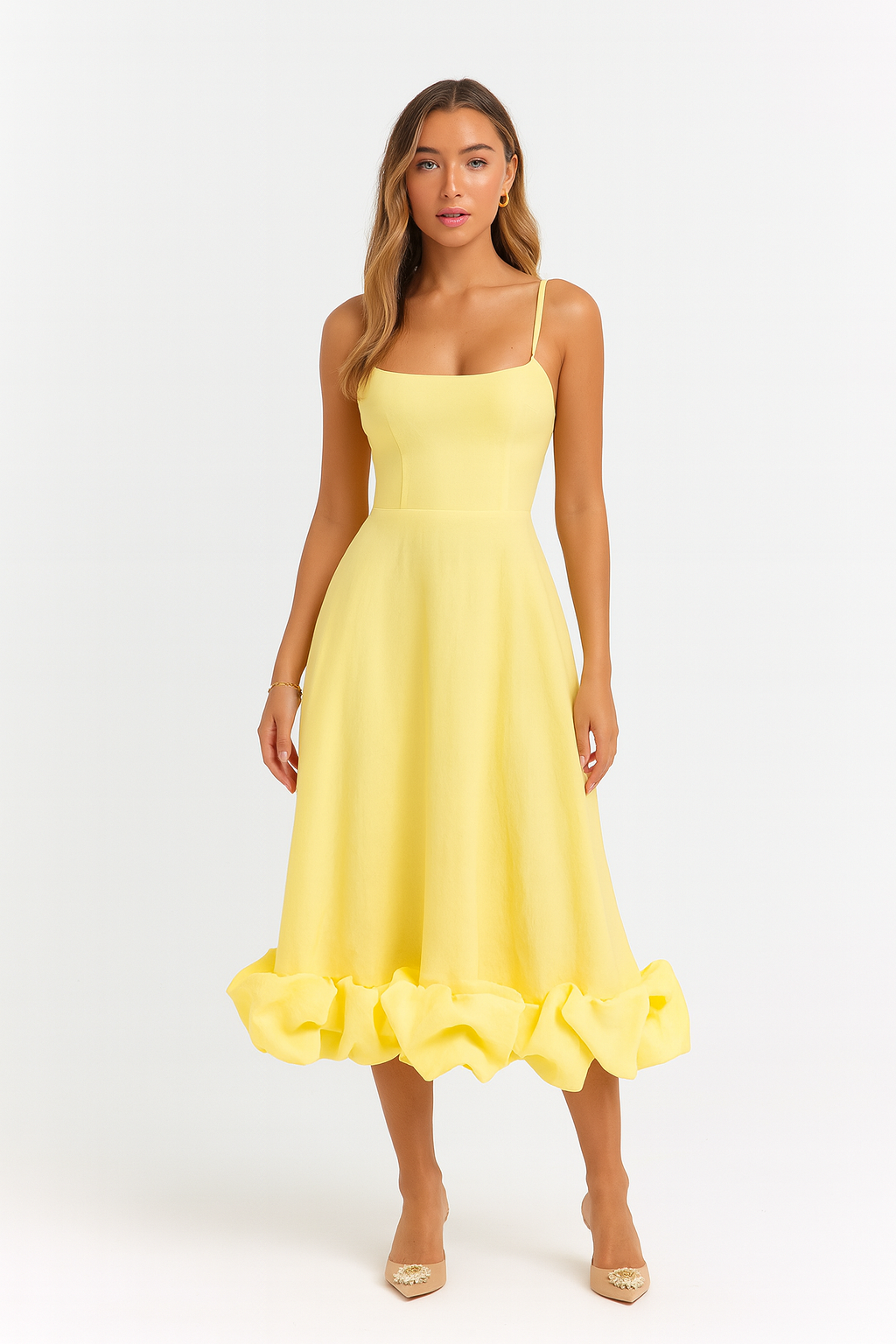 Chiffon Midi Dress – Occasion Gown for Weddings & Events