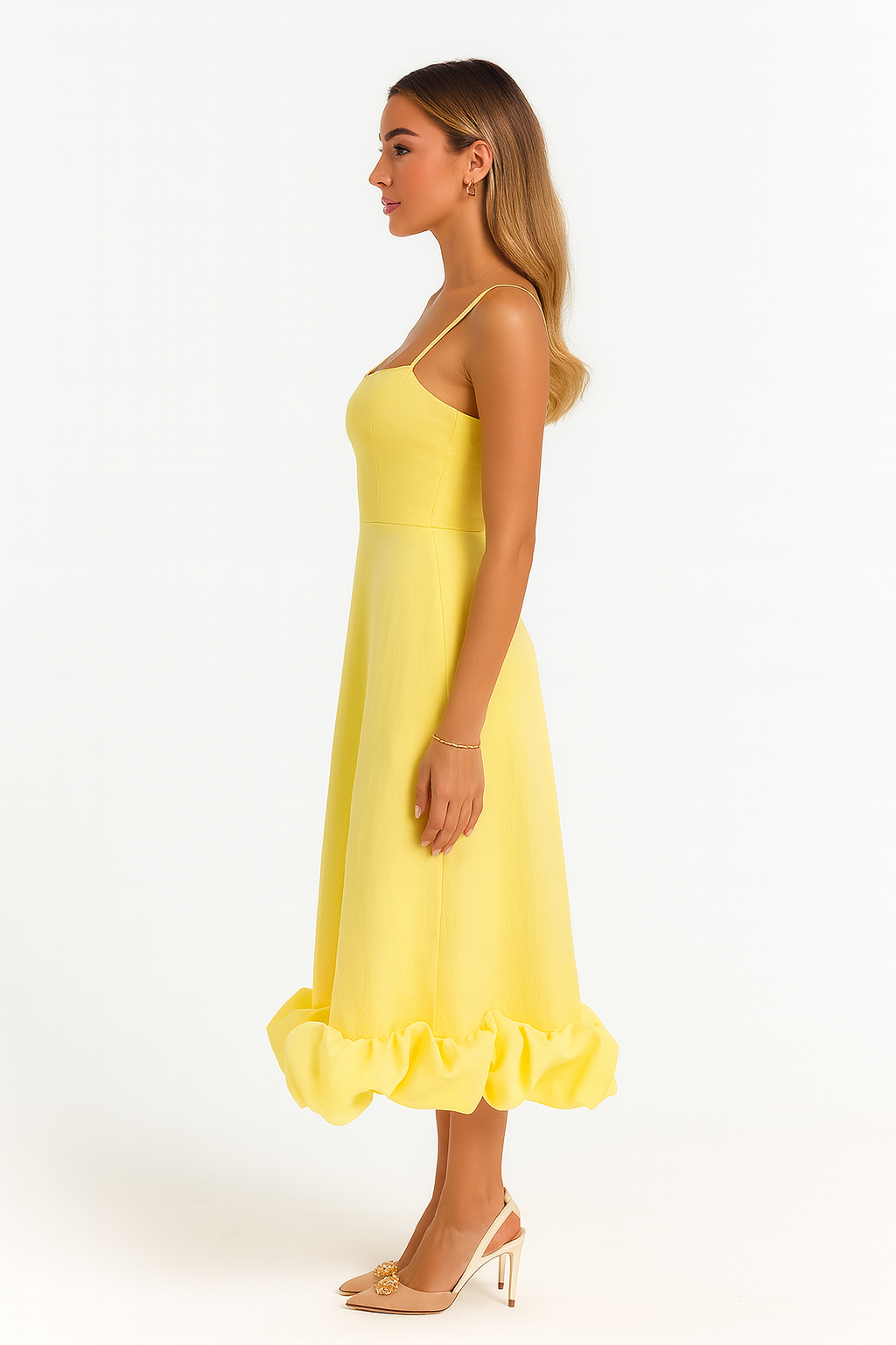 Chiffon Midi Dress – Occasion Gown for Weddings & Events