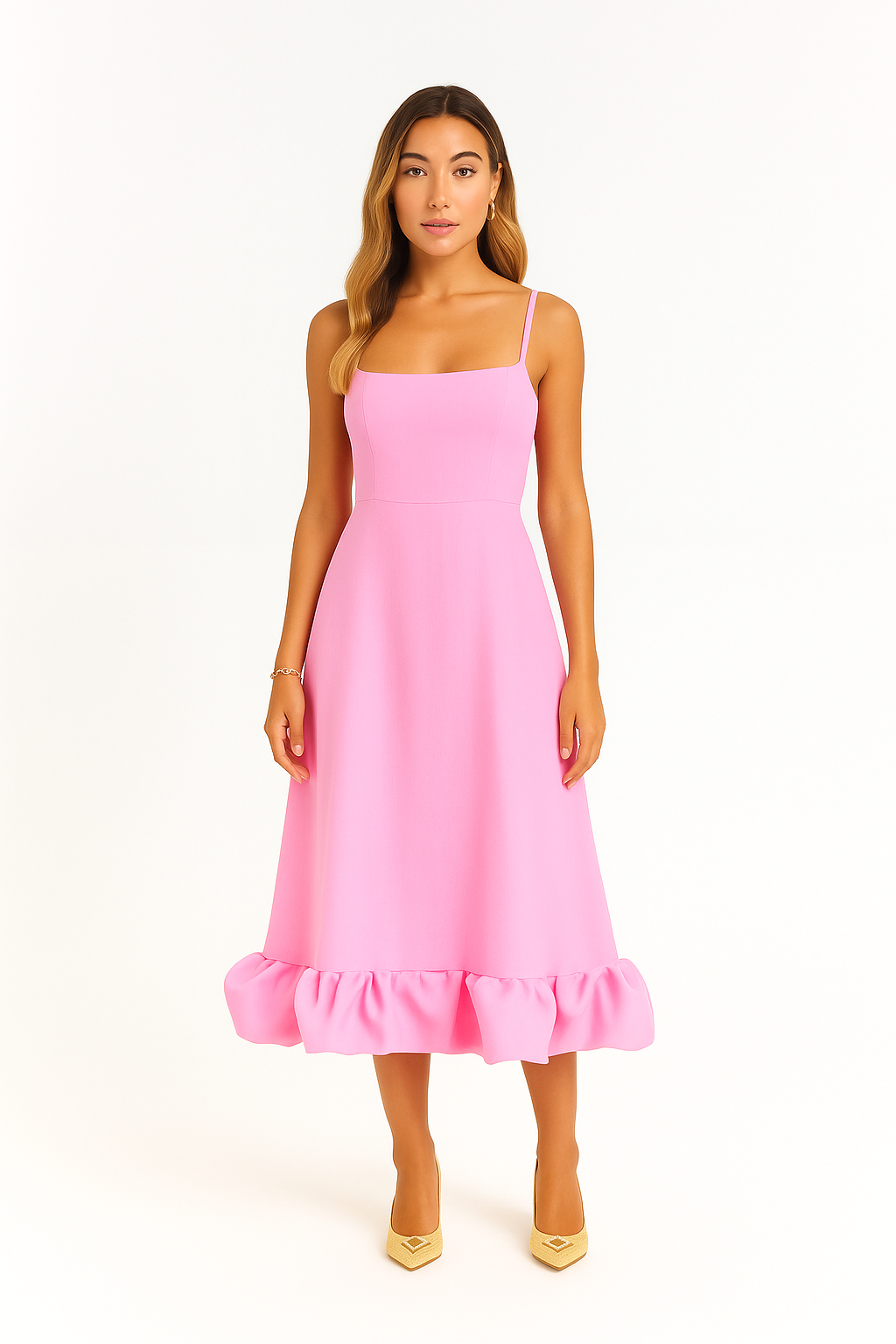 Chiffon Midi Dress – Occasion Gown for Weddings & Events