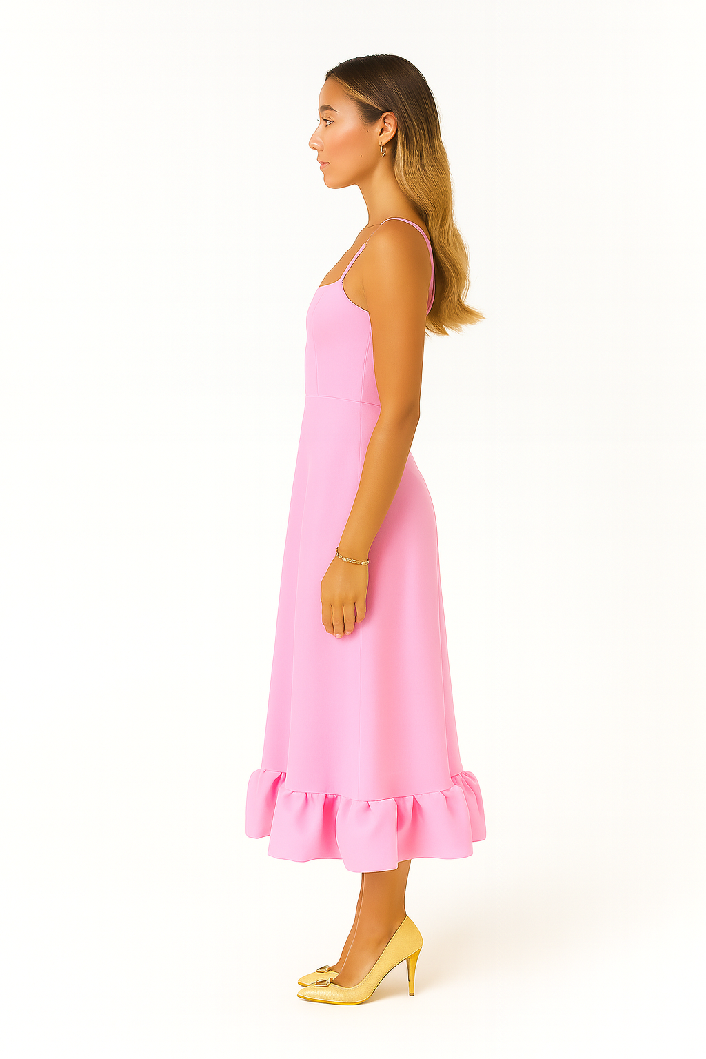Chiffon Midi Dress – Occasion Gown for Weddings & Events