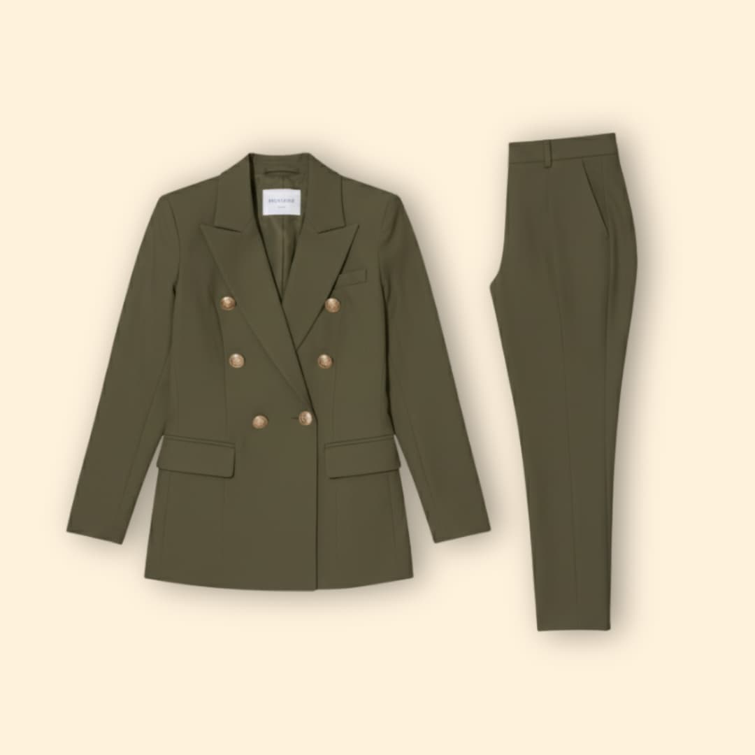 Women's Tailored Blazer Suit – Office, Casual Wear