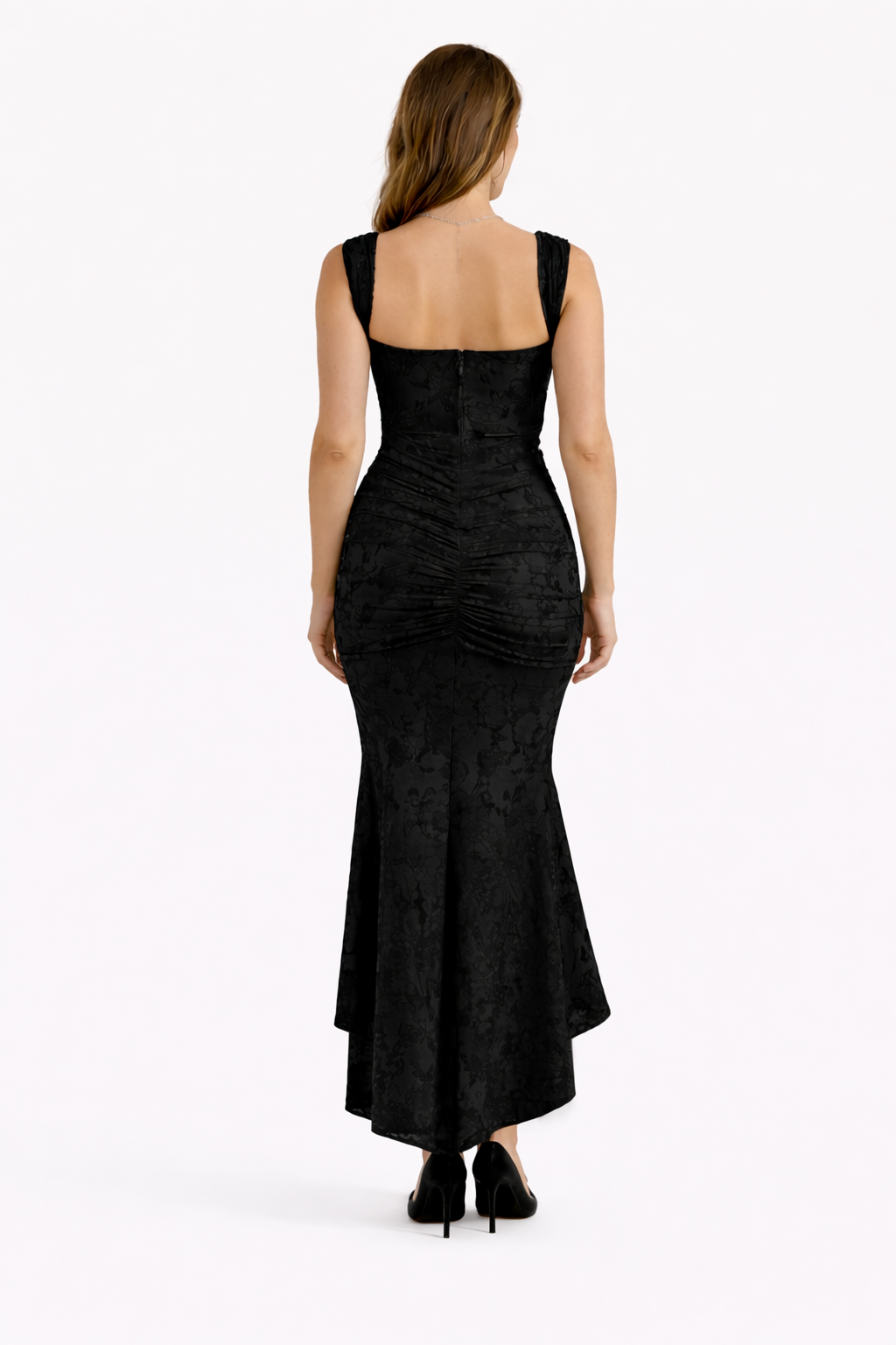 Satin Midi Dress – Occasion Gown for Weddings & Events