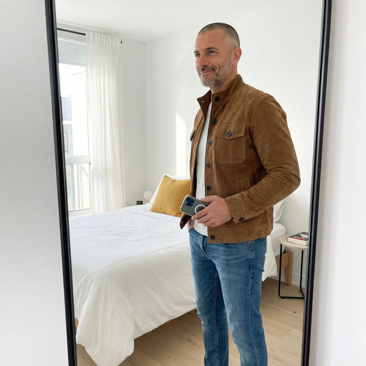 Classic Suede Pocket Jacket – Casual Wear, Everyday Style