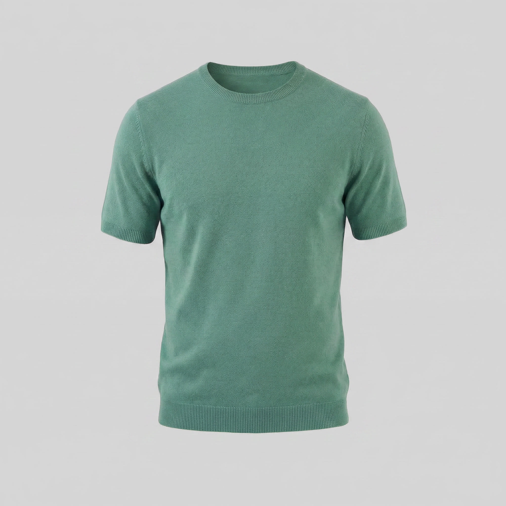 Elegant Short Sleeve T-Shirt for Men - Soft Cotton Casual Wear