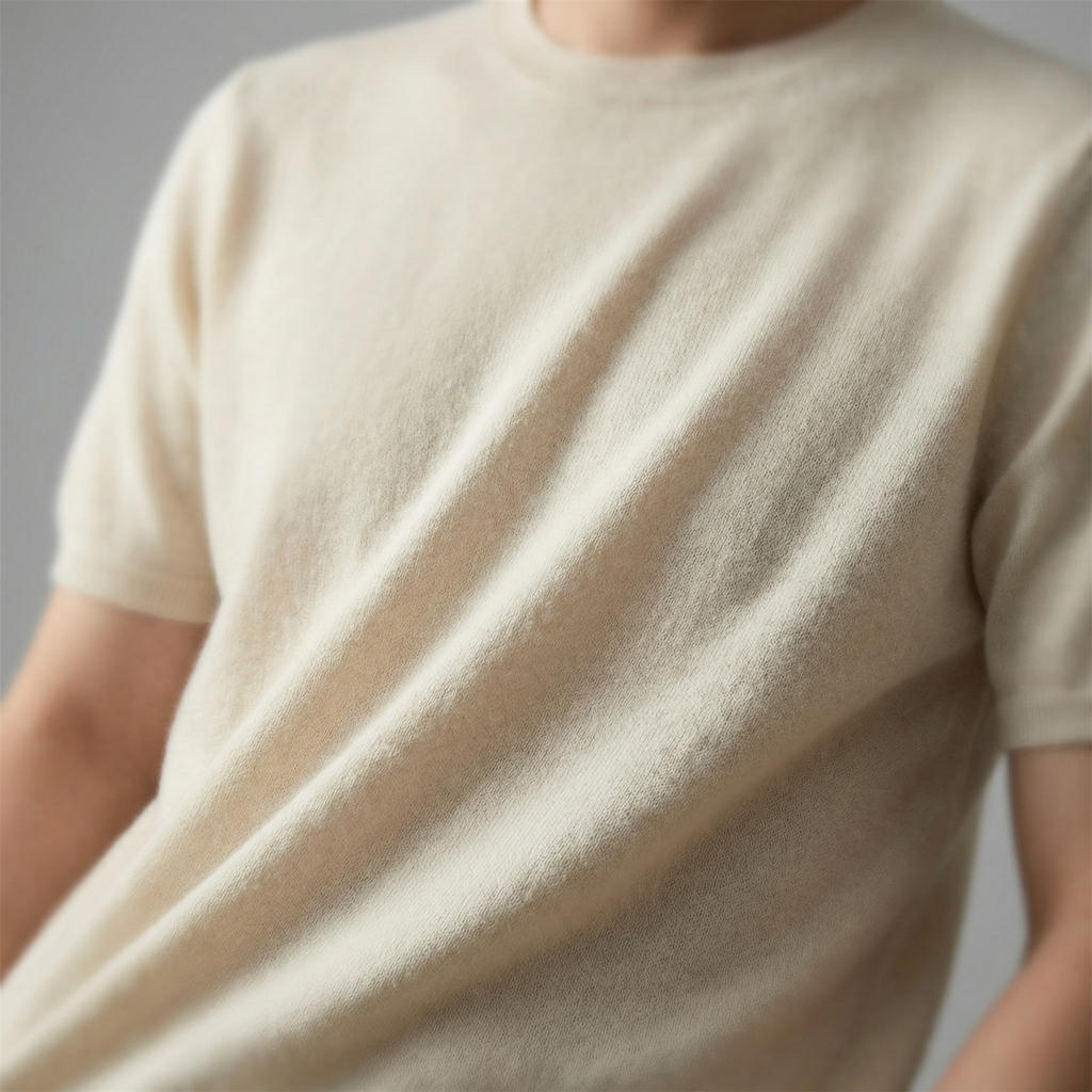 Elegant Short Sleeve T-Shirt for Men - Soft Cotton Casual Wear