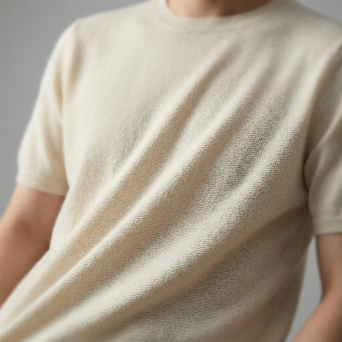 Elegant Short Sleeve T-Shirt for Men - Soft Cotton Casual Wear