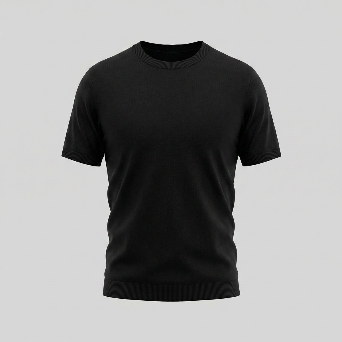 Elegant Short Sleeve T-Shirt for Men - Soft Cotton Casual Wear