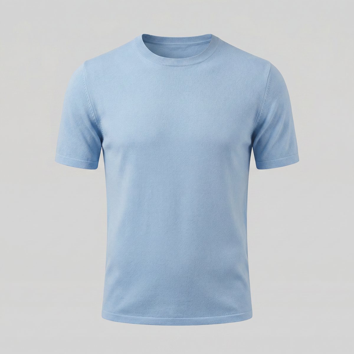 Elegant Short Sleeve T-Shirt for Men - Soft Cotton Casual Wear