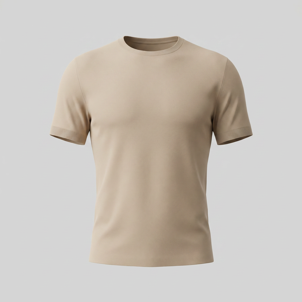 Elegant Short Sleeve T-Shirt for Men - Soft Cotton Casual Wear