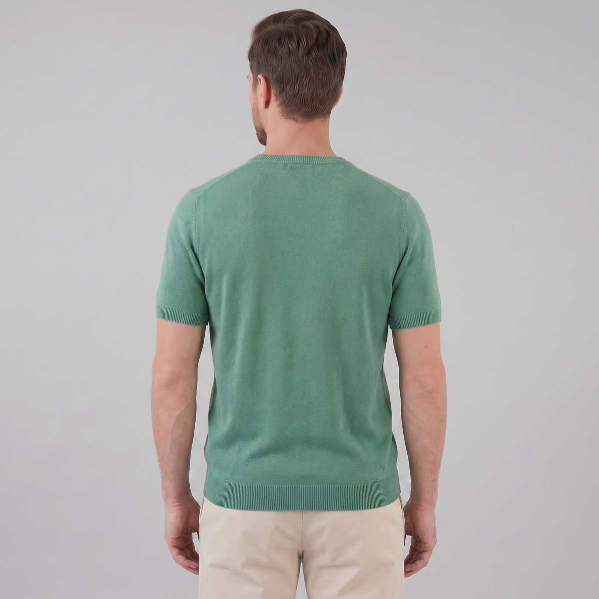 Elegant Short Sleeve T-Shirt for Men - Soft Cotton Casual Wear