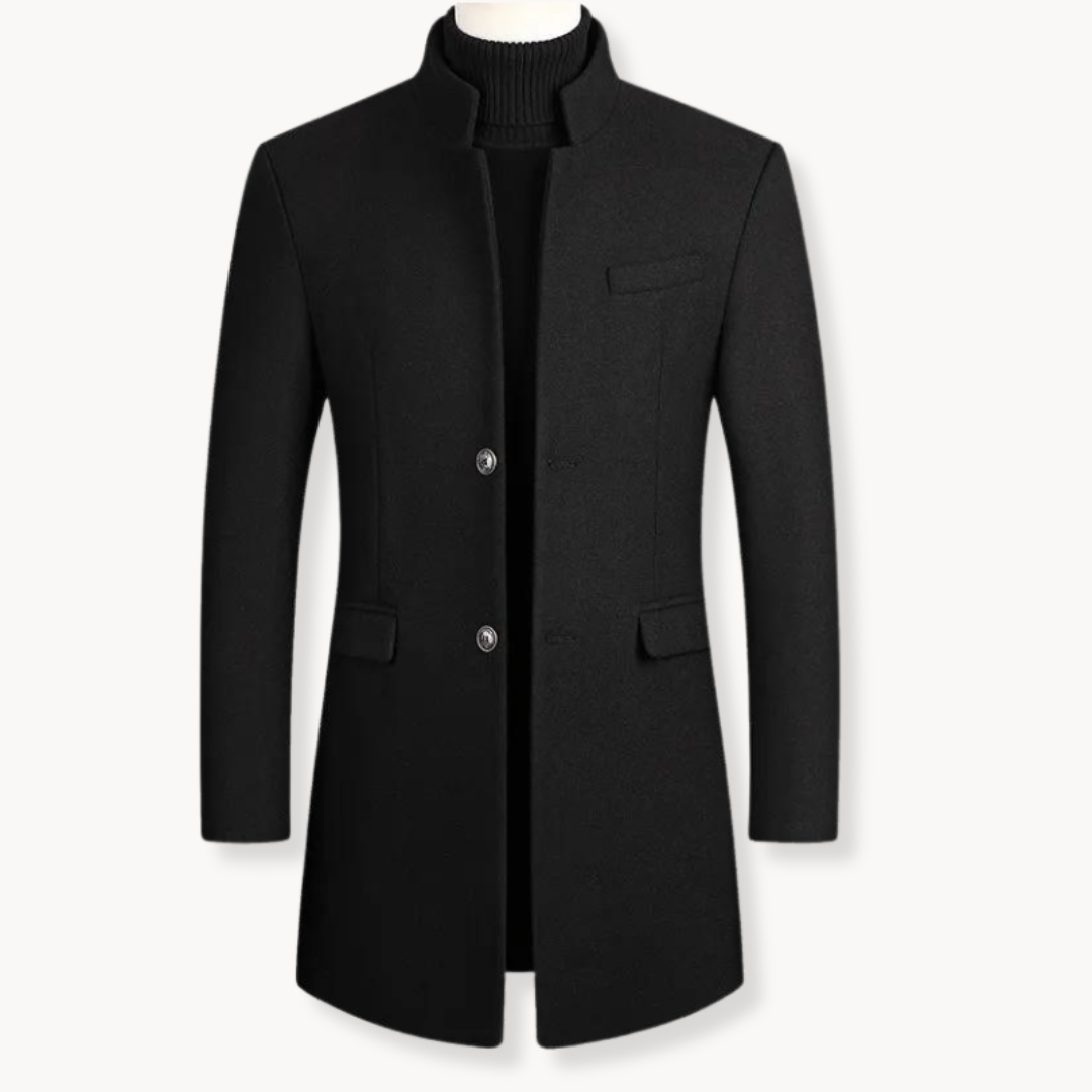 Wool Cashmere Overcoat – Stylish, Warm, Men's Winter Coat – Office, Casual Wear
