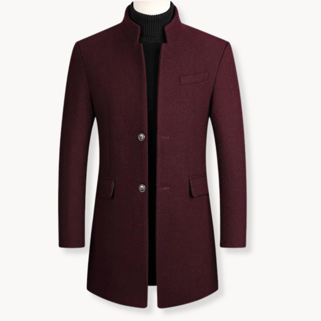 Wool Cashmere Overcoat – Stylish, Warm, Men's Winter Coat – Office, Casual Wear