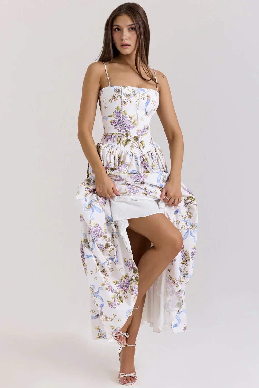 Floral Midi Dress – Occasion Gown for Weddings & Events