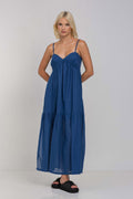 Cotton Midi Dress – Occasion Gown for Weddings & Events