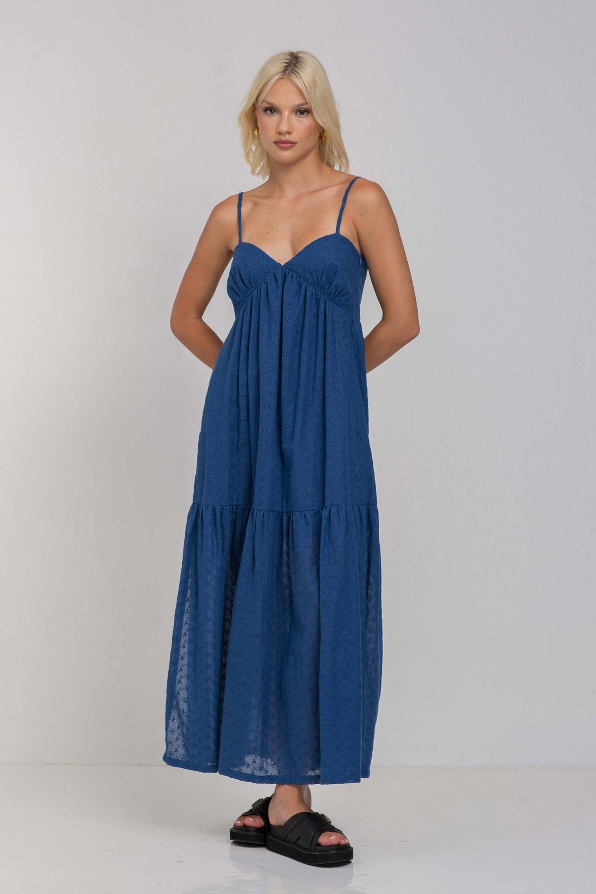 Cotton Midi Dress – Occasion Gown for Weddings & Events