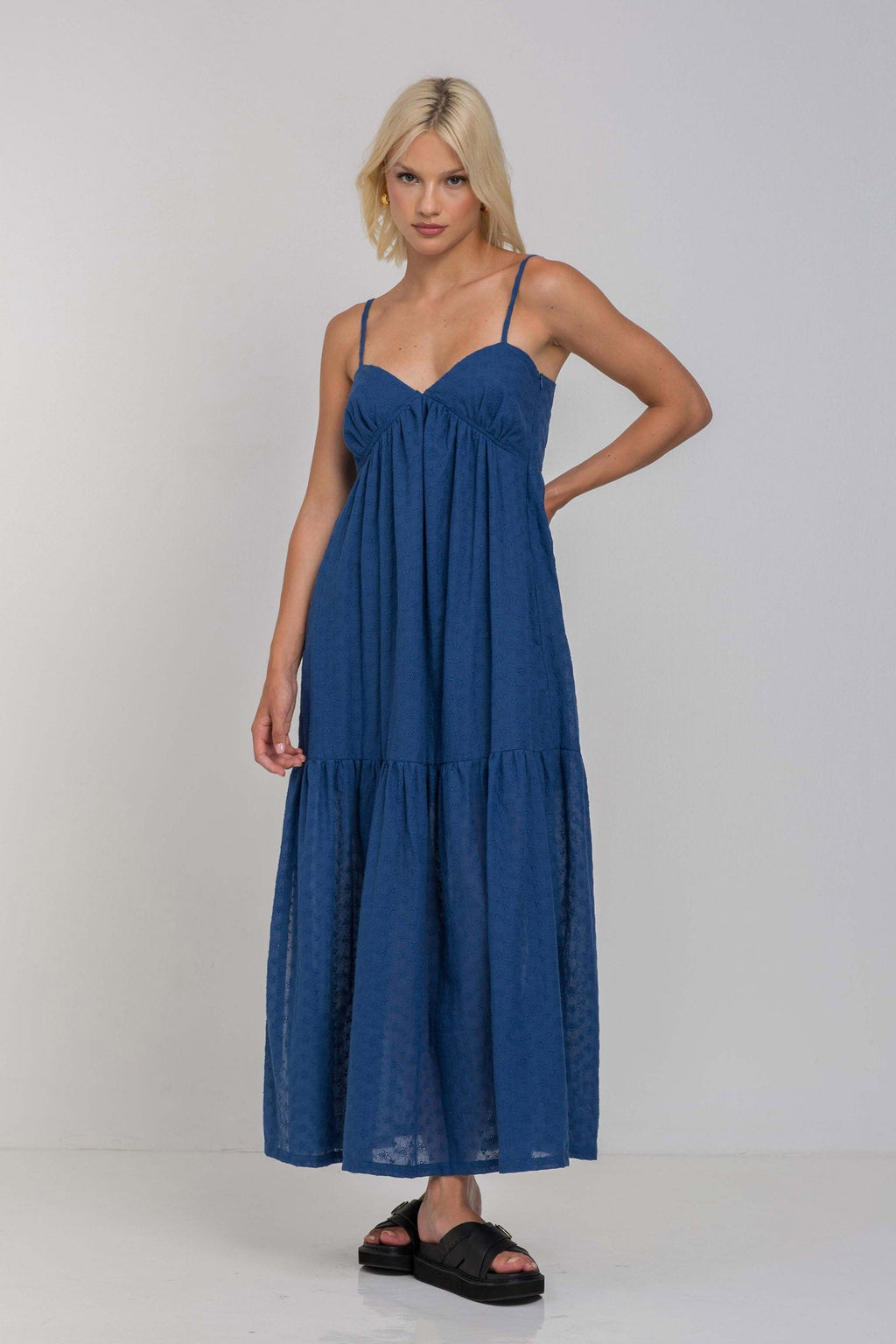 Cotton Midi Dress – Occasion Gown for Weddings & Events