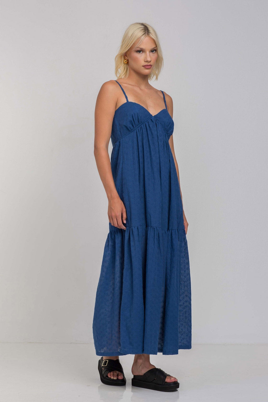 Cotton Midi Dress – Occasion Gown for Weddings & Events