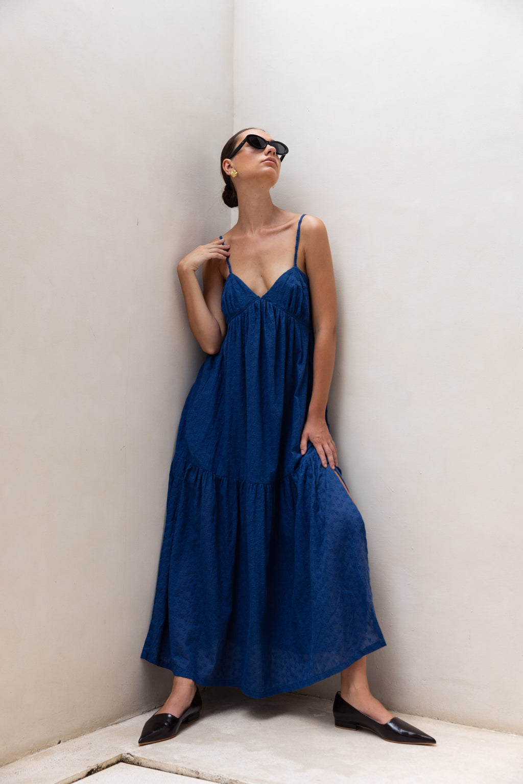 Cotton Midi Dress – Occasion Gown for Weddings & Events