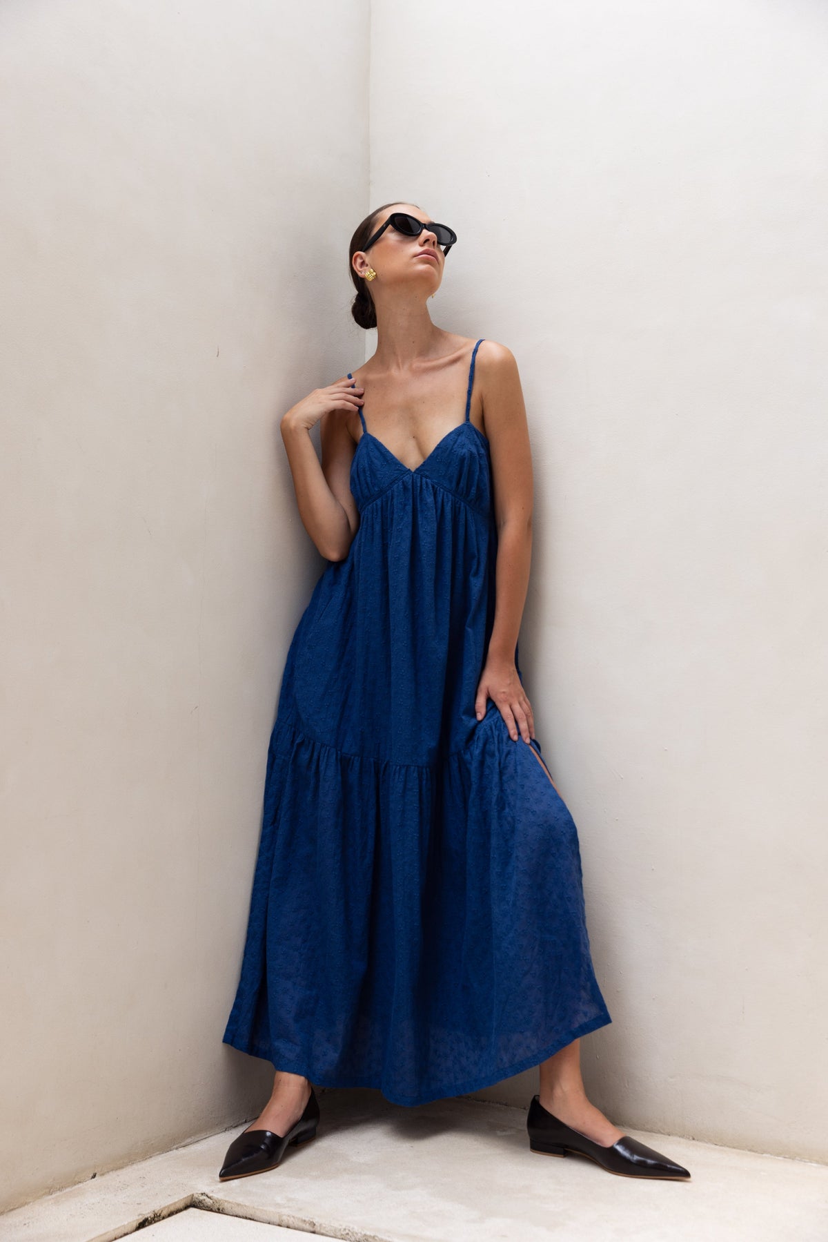 Cotton Midi Dress – Occasion Gown for Weddings & Events