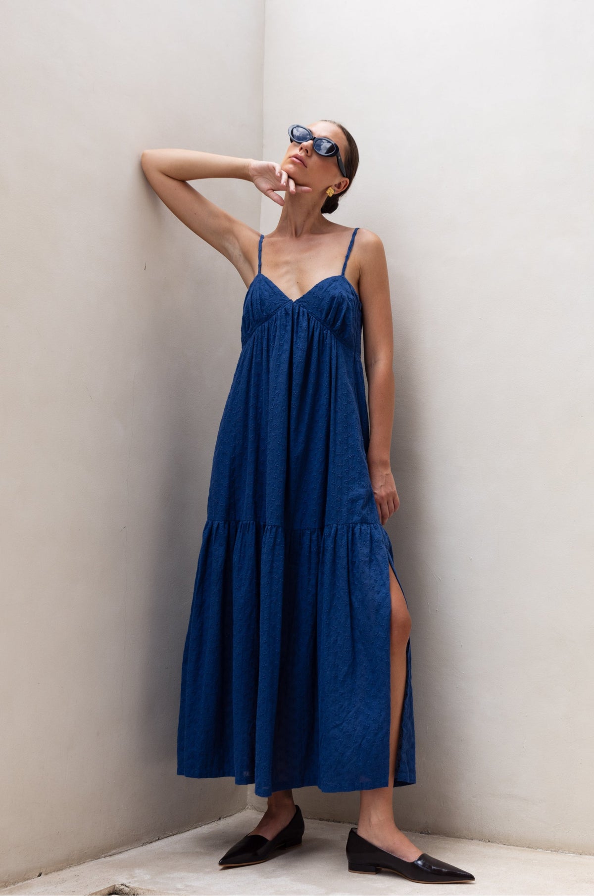 Cotton Midi Dress – Occasion Gown for Weddings & Events