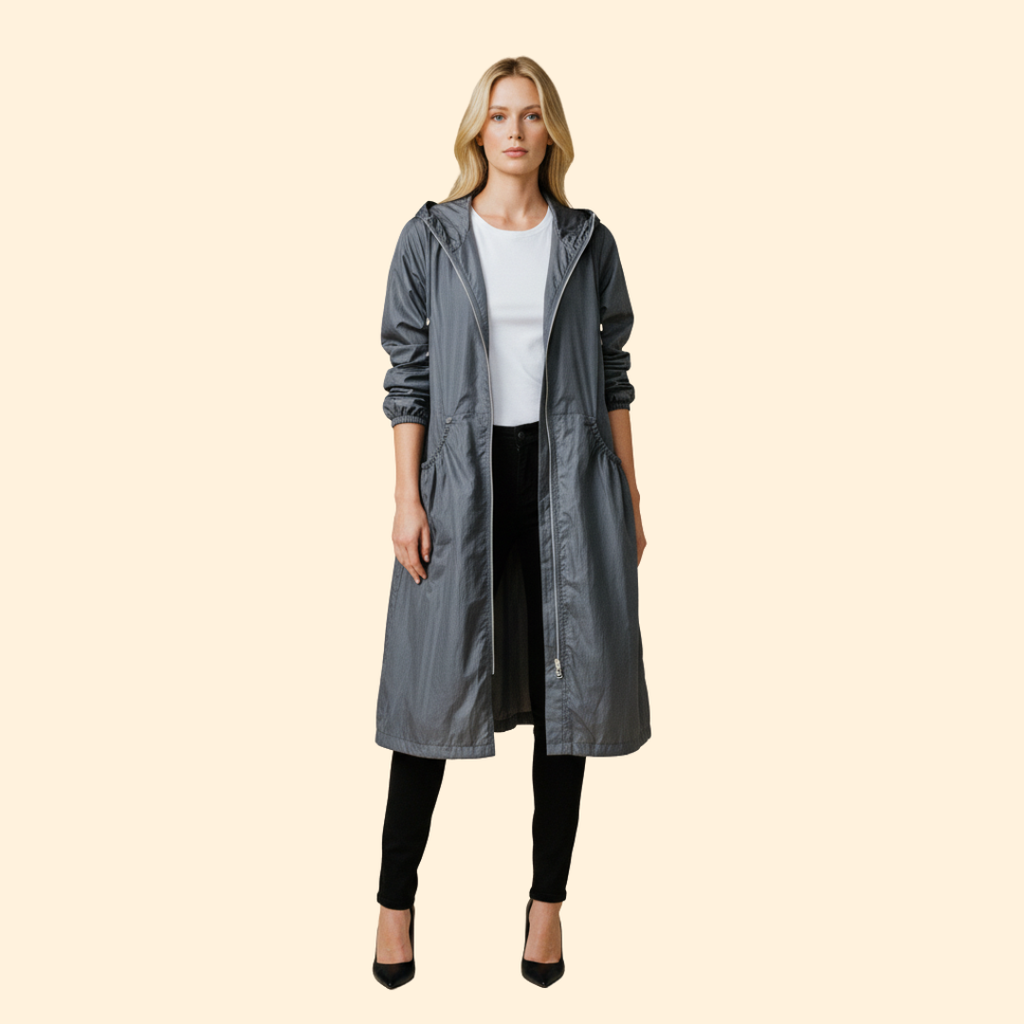 Gathered Hood Jacket – Casual Wear, Outdoor Activities