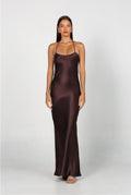 Viscose Halter Maxi Dress – Occasion Gown for Weddings & Events
